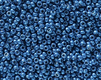 11-5116 DC GALVANIZED Deep Aqua Blue MIYUKI 11/0 Seed Bead 10 grams (approx 1100 beads)