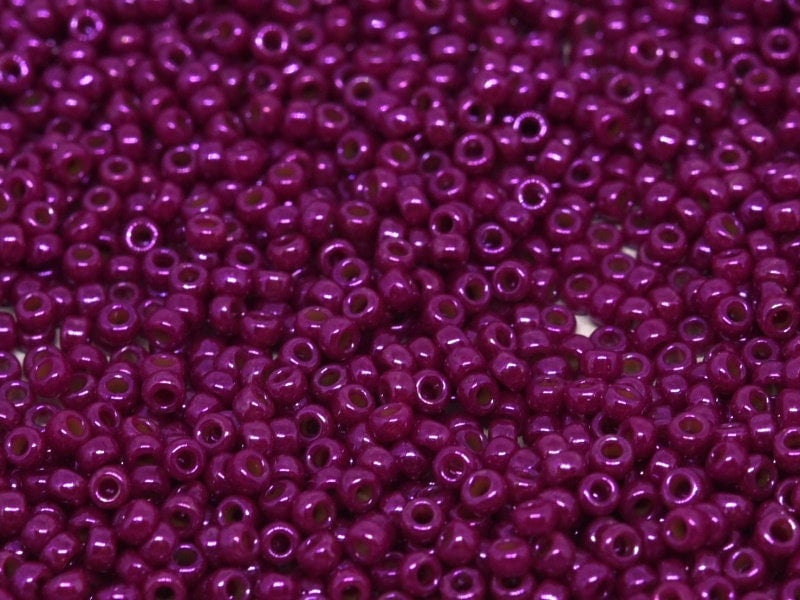 Miyuki Delica Seed Bead 11/0 Transparent Silver Lined Dyed Pink 2-inch Tube  DB1335