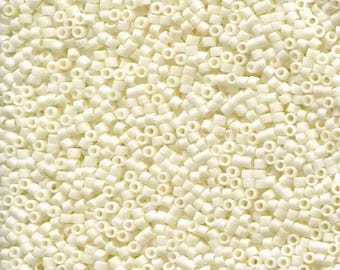 DB352-TB Matte Cream, Miyuki Delica Cylinder beads, Factory tubed, 6.6 grams