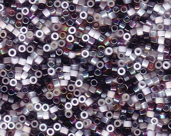 DBMIX13 Pebble Stone Mix 11/0 Delica Miyuki Cylinder beads, 7.8 grams
