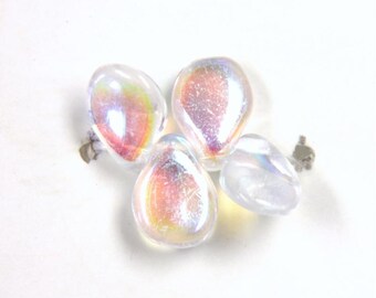 Preciosa Pip™ Beads: Crystal AB, 5 x 7mm, 50 beads
