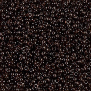 Miyuki 135 Transparent Root Beer Brown 11/0 seed beads, 10 grams