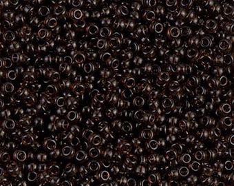 11-135 ROOTBEER Transparent Brown MIYUKI 11/0 Seed Beads 10 grams, (approx 110 beads per gram)