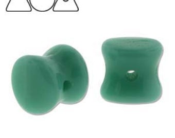 PELLET beads, PRECIOSA Czech Glass 4x6mm, center hole, strand of 30pcs {CHOOSE colors in dropdown}
