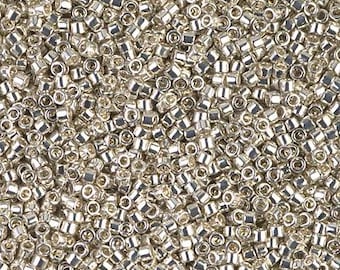 DB0035 Galvanized Silver, Delica Miyuki Cylinder beads, 11/0, metallic finish, 8 grams