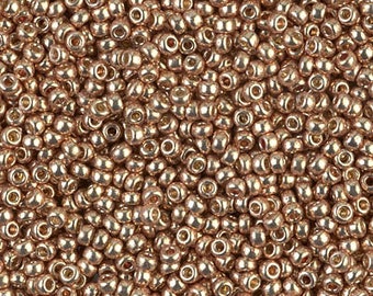 11-4204 GALVANIZED CHAMPAGNE MIYUKI 11/0 Seed Bead 10 grams (approx 1100 beads)