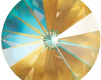 Swarovski Ochre Delite Crystal: Chaton 39ss or Rivoli (12/14mm)