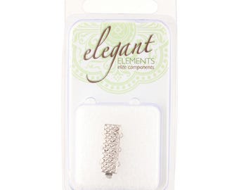 Elegant Elements, 2 Strand German Quality Made Slide Clasp, Silver or Gold Plate, CHOOSE quantity and color in drop down