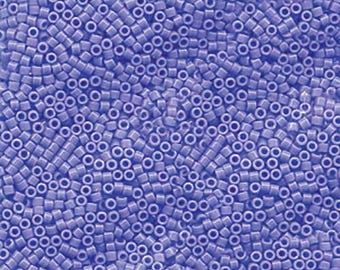 DB-0730-TB Opaque Light SAPPHIRE 11/0 Delica Miyuki Cylinder beads, 7.2 grams approx. (2-inch tube factory packed)