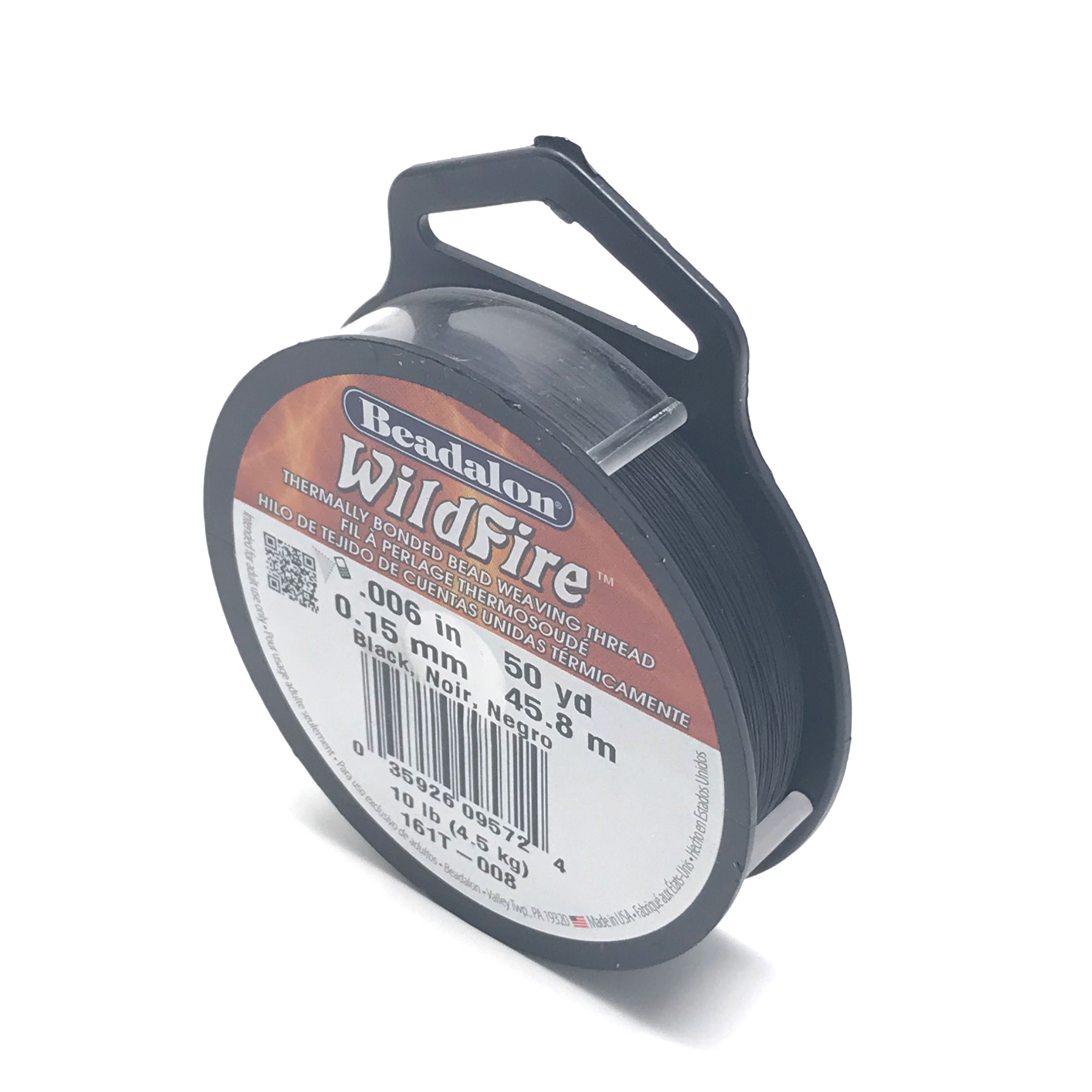 WILDFIRE, Black or White, 50 Yard Spool with hanging clip