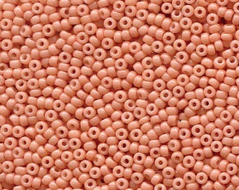 11-4461 DC Opaque Tea Rose dyed MIYUKI 11/0 Seed Bead 10 grams (approx 1100 beads)