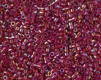 DB2375 Fancy Lined Rust, Miyuki Delica Cylinder beads, 7.8 grams