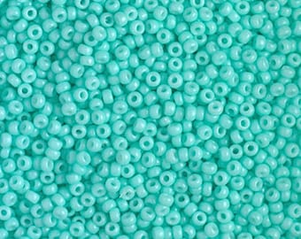 Miyuki 4472 Duracoat Opaque Catalina (Seafoam Dyed) 11/0 Seed Bead, 10 grams