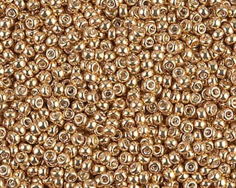 Miyuki 1052 Galvanized Gold 11/0 seed bead, 10 grams