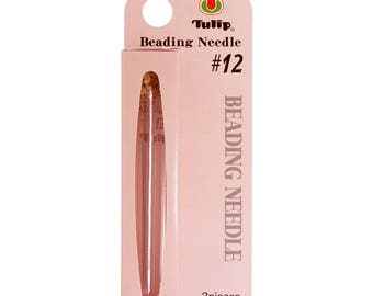 TULIP® Needles, Size 12, 2 needles, corked clear vial, Japanese nickel-plated steel, flexible and strong