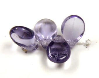 Preciosa Pip™ TANZANITE purple transparent pip beads, 5x7mm, 50 beads
