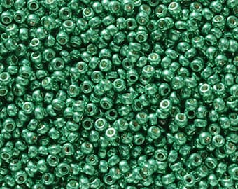11-5106 DC GALVANIZED Dark Aqua Green MIYUKI Duracoat Galvanized 11/0 Seed Bead 10 grams (approx 1100 beads)
