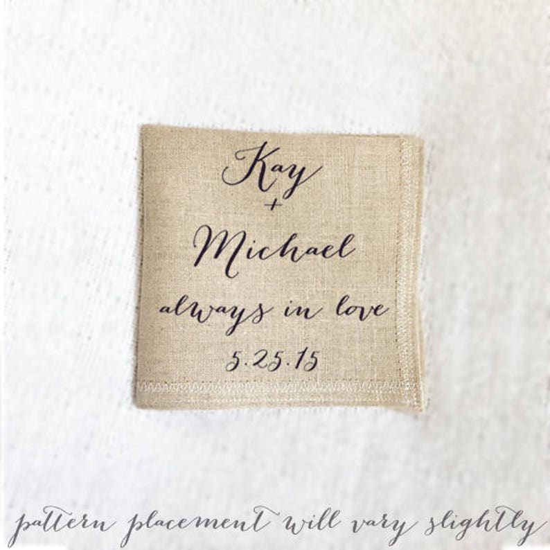 2 year cotton handkerchief gift 2nd year anniversary Etsy