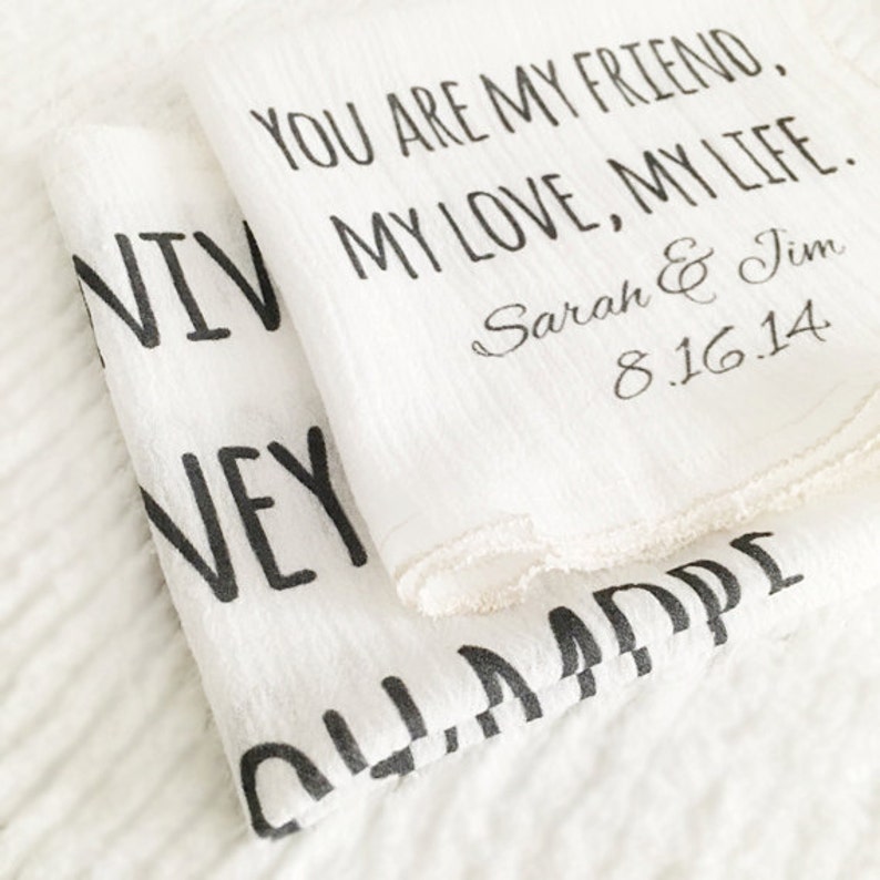 Cotton Pocket Square 2nd Year Anniversary Cotton Anniversary Etsy