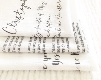 wedding handkerchief, wedding handkerchief set, father of the bride handkerchief, wedding, heart handkerchief, love letter hankie, rustic