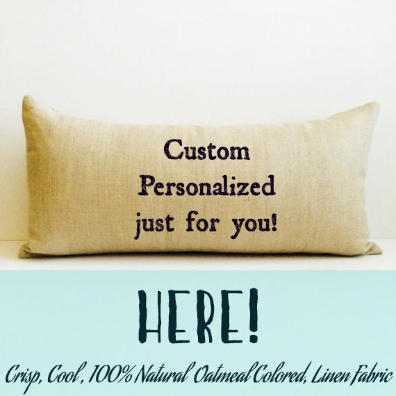 Personalized Custom Pillow Decorative Throw Pillow Etsy