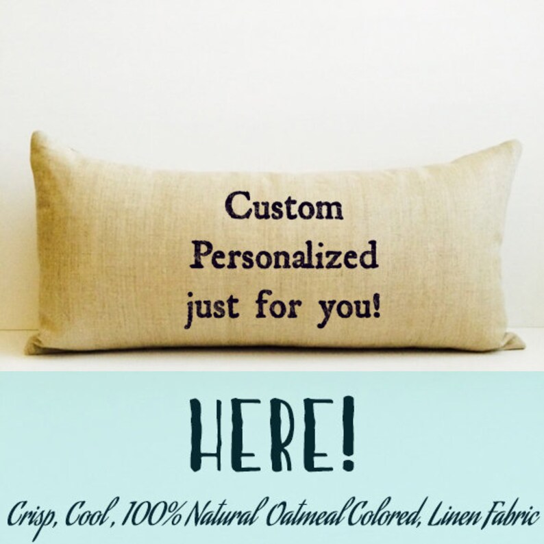custom pillow decorative throw pillow Personalized Pillow, 2nd Cotton