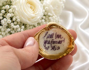 Custom Shell | Wedding Keepsake | Gift for Groom | Bridesmaid | Personalized Seashell