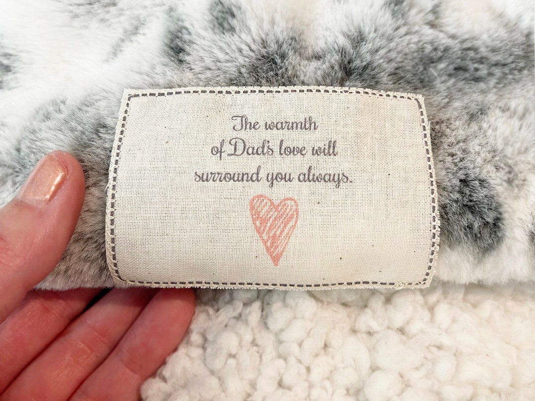 Personalized Blanket, Blanket Label, Custom Label for Blanket, Memory