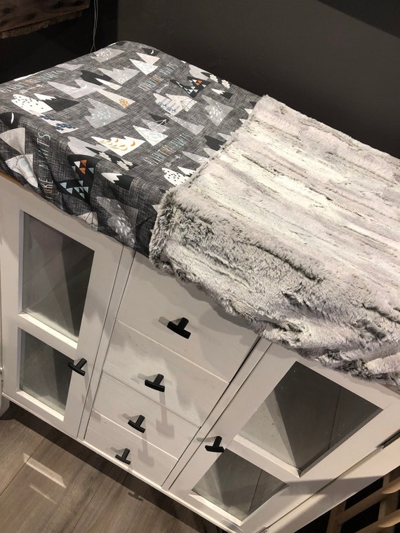 charcoal grey crib