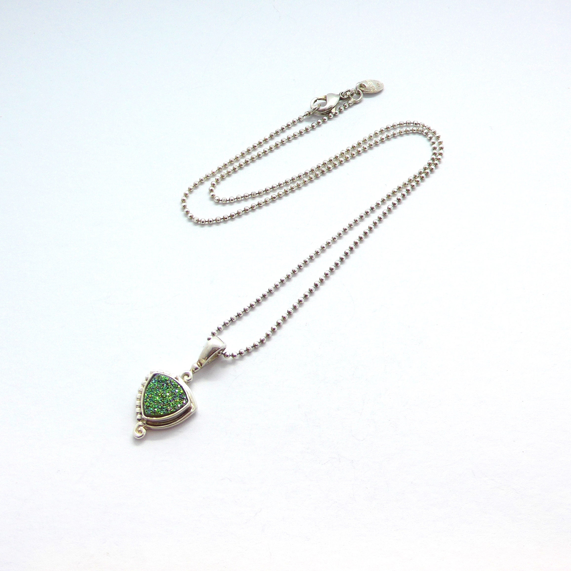 Vintage Sajen Sterling Silver 925 Natural Pariaba Iridescent