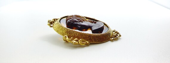 Vintage Florenza Gold Toned Faux Tortoise Shell G… - image 4