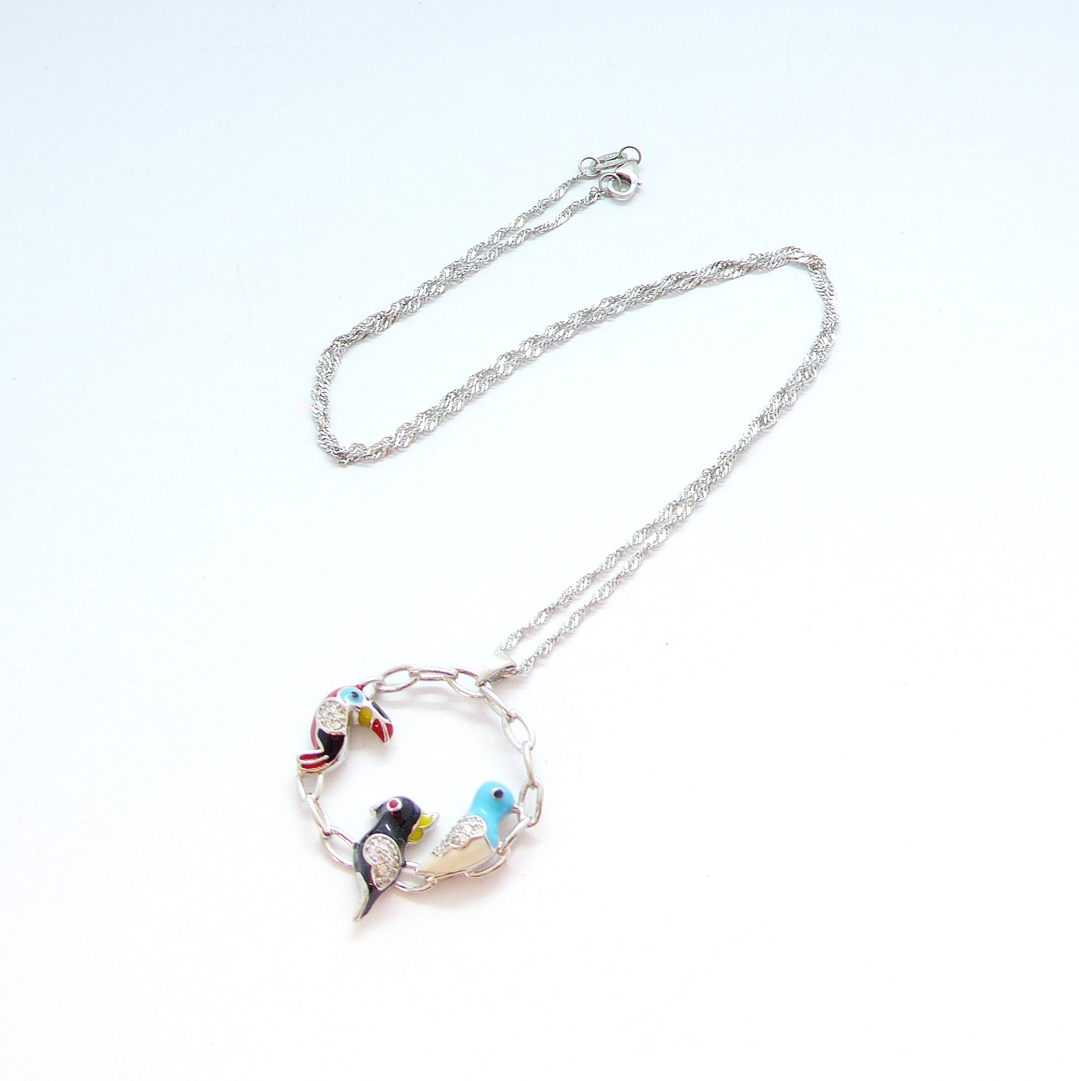 Vintage Fuzion Creations FZN Sterling Silver 925 Enamel