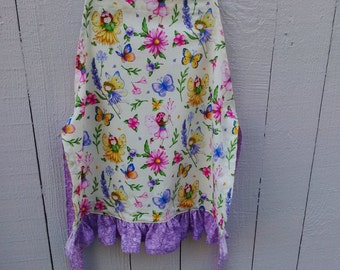 Size 4/5 Girls Flower Fairy Apron