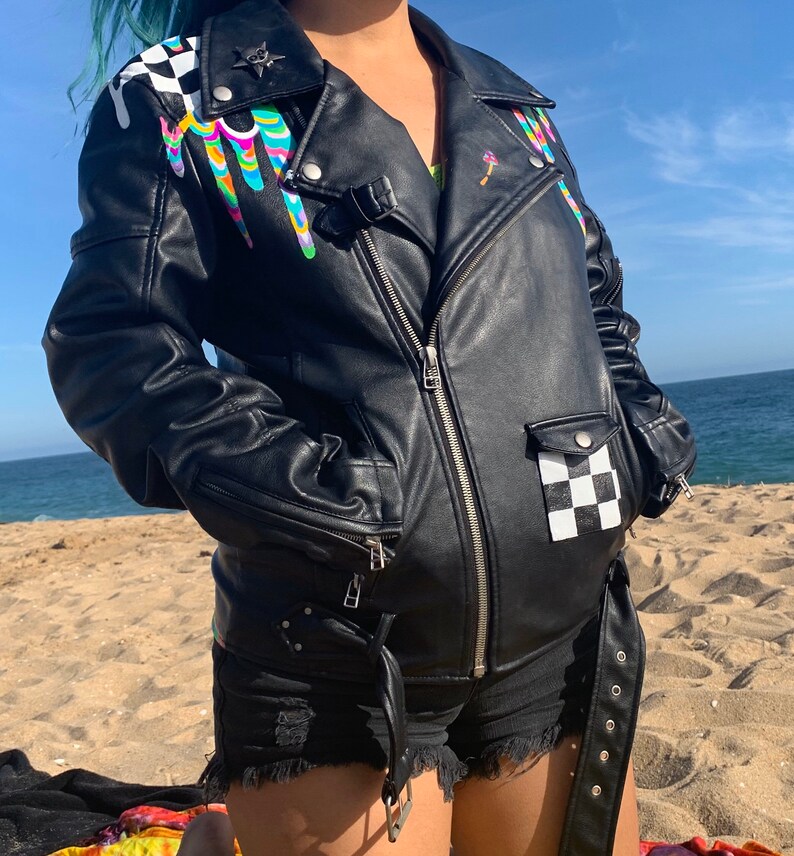 Custom Painted Izinfinite Drip Jacket Etsy