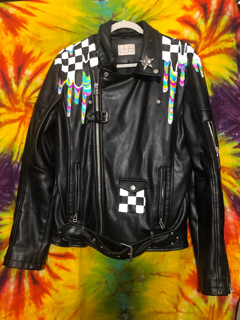 Custom Painted Izinfinite Drip Jacket Etsy