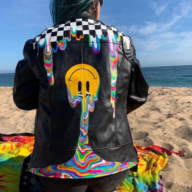 Custom Painted Izinfinite Drip Jacket Etsy