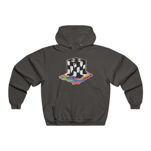 Drippy Psychedelic Rubiks Cube Hooded Sweatshirt Trippy Hoodie, Psychedelic Hoodie image 8