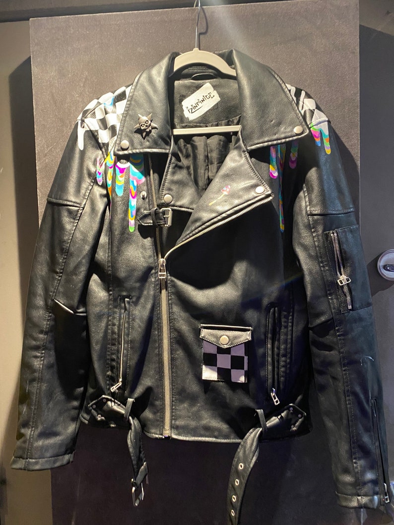Custom Painted Izinfinite Drip Jacket Etsy