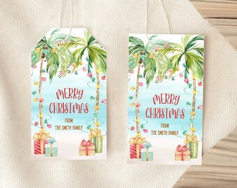 Editable Christmas In July Favor Tags Template Christmas In July Party Gift Tags Christmas In July Tags Printable Christmas In July Tags TC1