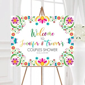 Fiesta Wedding Welcome Sign, Fiesta Party Welcome Poster, Mexico Theme Wedding Welcome Sign, Fiesta Shower Welcome EDITABLE Template, FE1