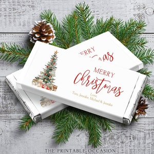 Christmas Candy Bar Wrappers, Christmas Candy Bar Labels, Christmas Stocking Stuffers, Christmas Candy Wrappers, Christmas Candy Labels T2C image 2