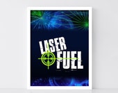 Glow Party Laser Tag Drink Station Sign, Printable Laser Tag 'Laser Fuel' Birthday Party Sign, Laser Tag Sign, Gamer Party, Laser Tag Party Il_170x135
