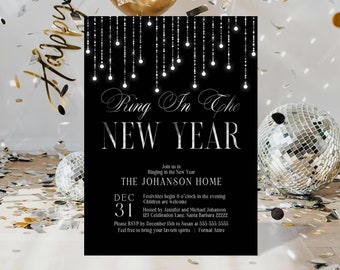 New Years Engagement Invitation Template New Year Party Editable 2023 New Years Engagement Invite New Years Invitation New Year Invite