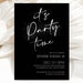 It's Party Time Evite &amp; Printable Invitation Template Silver Printable ...