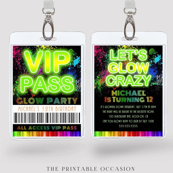 Lanyard Invitation Etsy