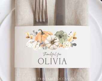 Leaf Paper Napkin Ring Template Maple Leaf SVG / PDF Files - Etsy