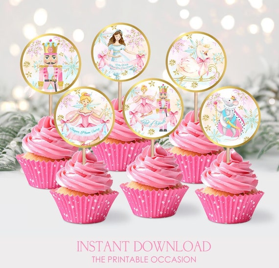 Nutcracker Cupcake Toppers Printable Nutcracker Birthday Party