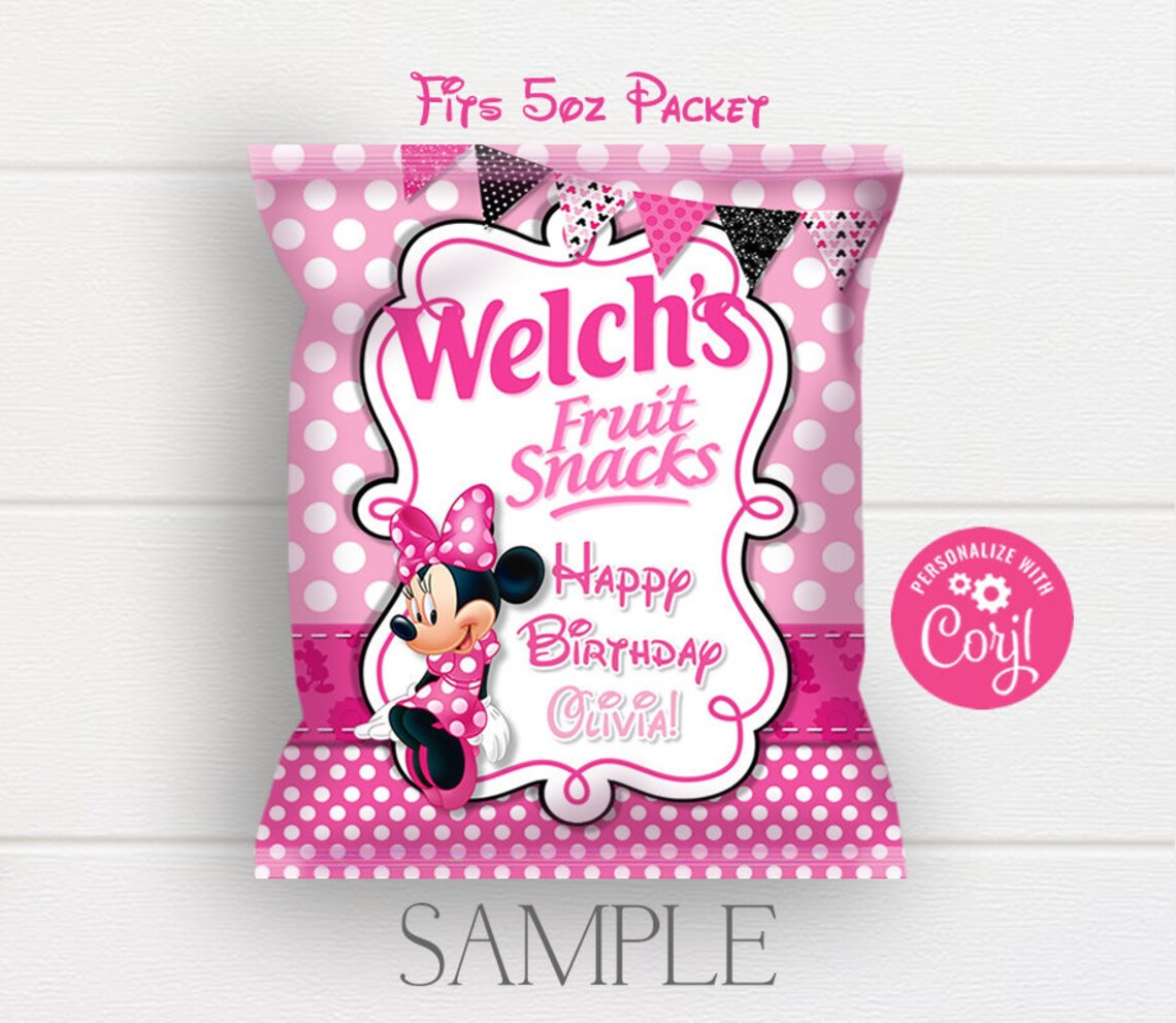 Custom Editable 5oz Fruit Snacks Wrapper Match Any Shop Etsy