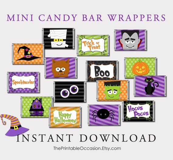 mini candy bar wrapper template