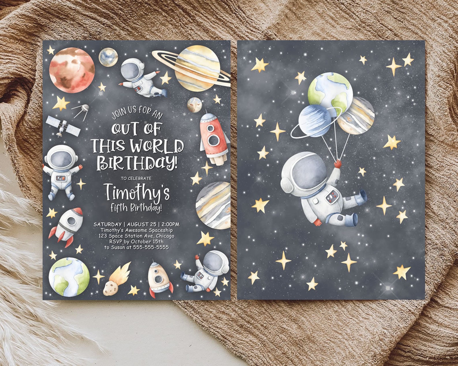 Outer Space Invitation Template Editable Out of This World Space Outer Space Invitation Template Editable Out of This World Space
